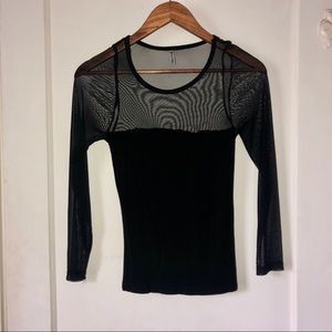 90s Style Sheer Top